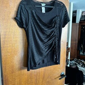 Dolcezza top with lace and gave zy material #goth